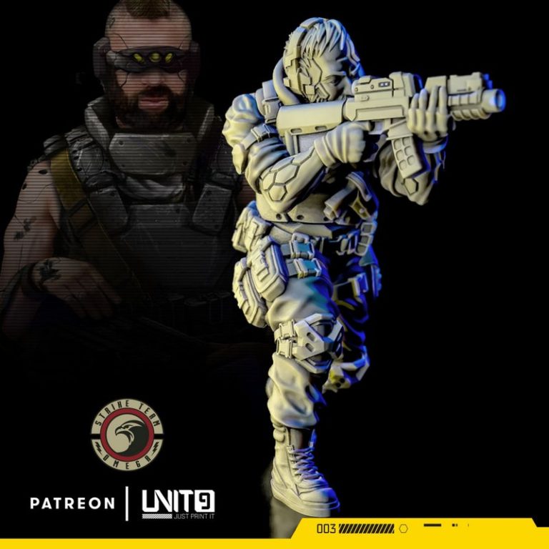 奥米加突击小队 3D打印模型|Unit9 – Strike Team Omega – 3D Print Model