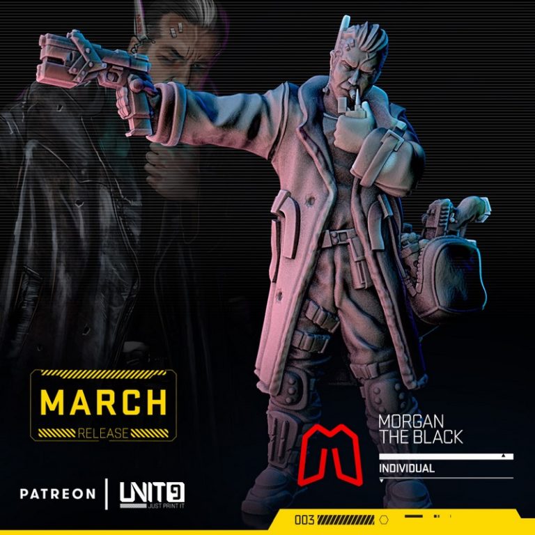 微机电公司代理与赛博朋克——3D打印模型|Unit9 – Micromachines Corp Agents and Cyberpunks – 3D Print Model