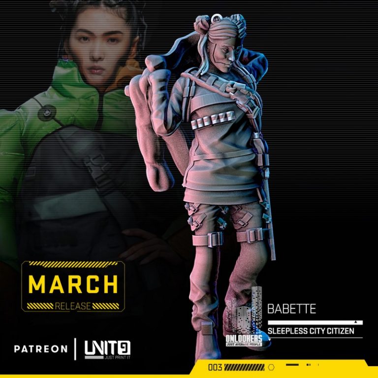 微机电公司代理与赛博朋克——3D打印模型|Unit9 – Micromachines Corp Agents and Cyberpunks – 3D Print Model