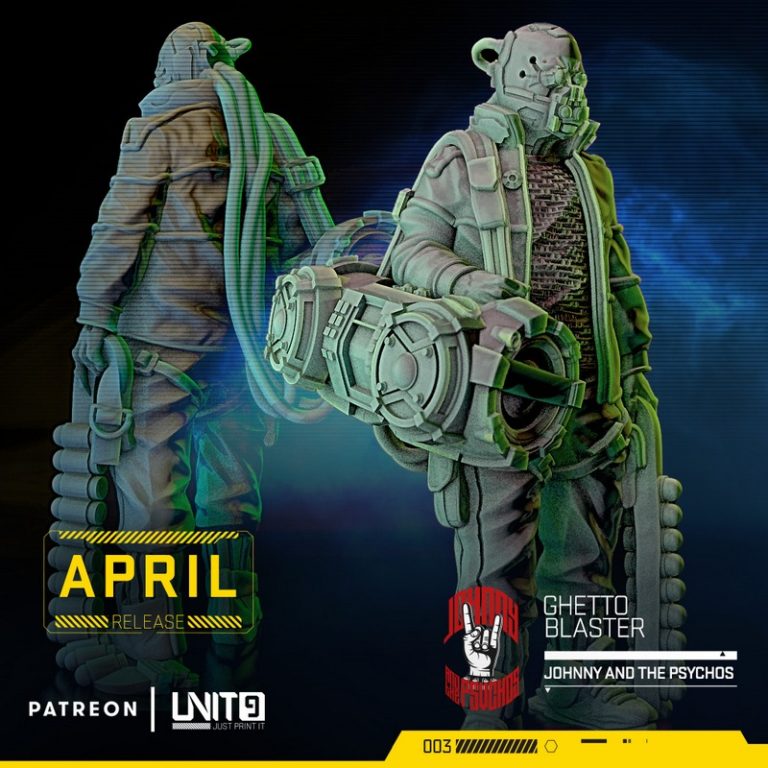 杰尼与心理狂人 3D打印模型|Unit9 – Johnny and the Psychos – 3D Print Model