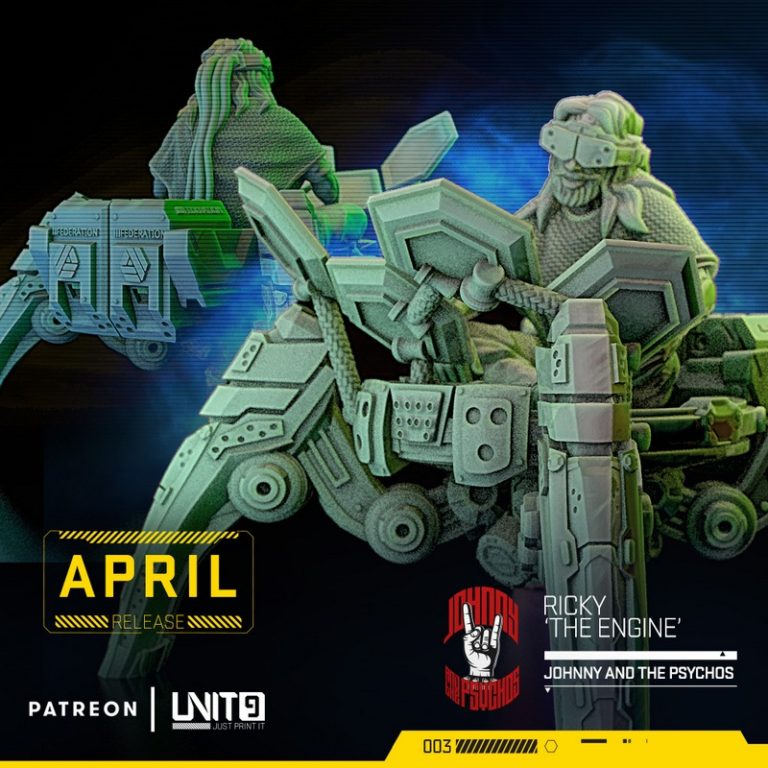 杰尼与心理狂人 3D打印模型|Unit9 – Johnny and the Psychos – 3D Print Model