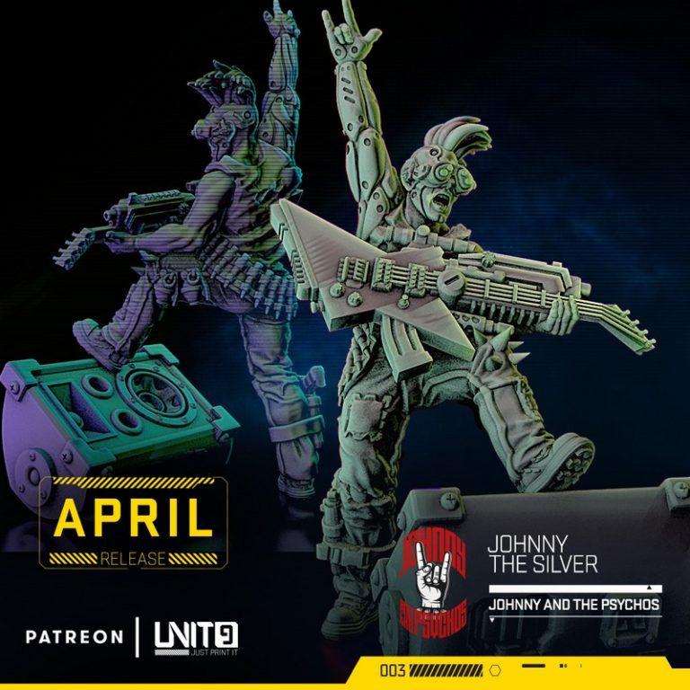 杰尼与心理狂人 3D打印模型|Unit9 – Johnny and the Psychos – 3D Print Model