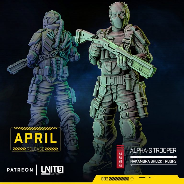 单位9 - 阿尔法突击队 - 3D打印模型|Unit9 – Alpha Troopers – 3D Print Model