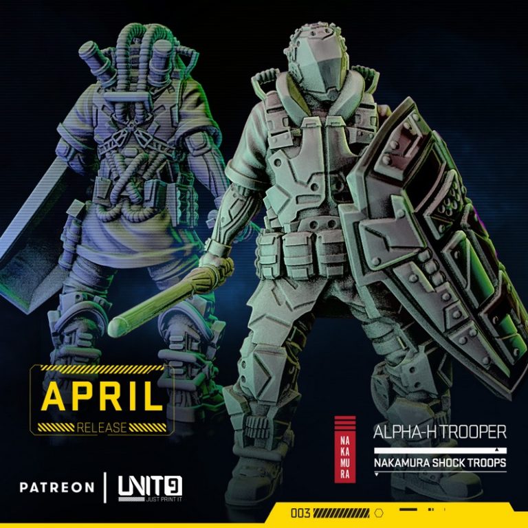 单位9 - 阿尔法突击队 - 3D打印模型|Unit9 – Alpha Troopers – 3D Print Model