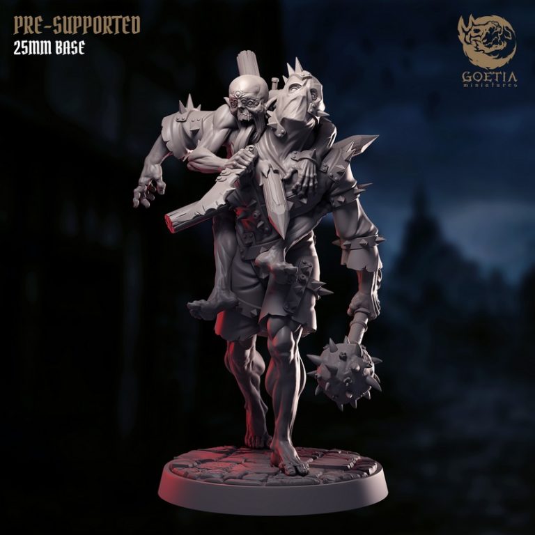 Goetia迷你模型十月2025款：诡异共融3D打印角色模型|Goetia Miniatures – October 2025 – Grotesque Communion – 3D Print Model