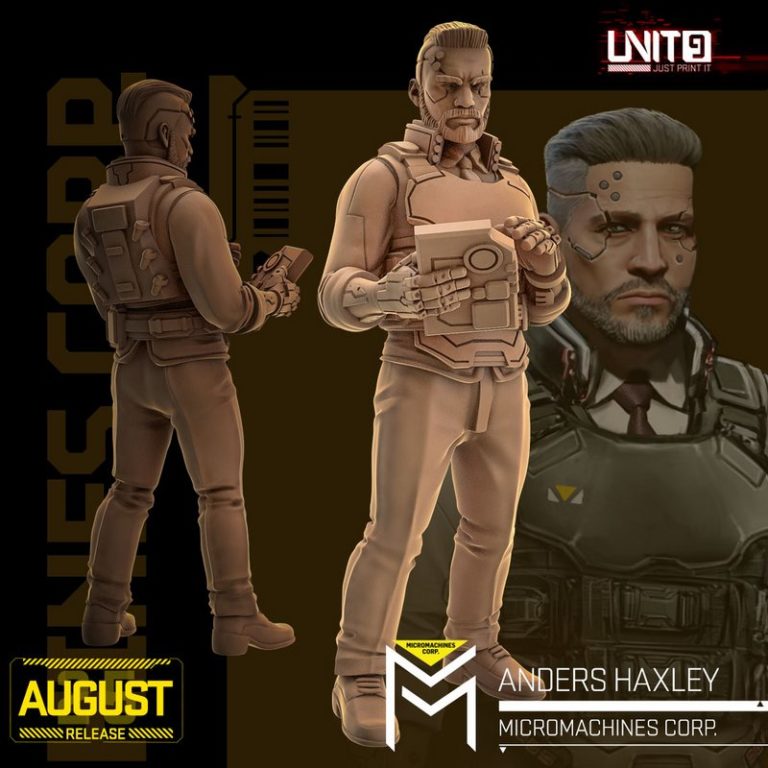 微米机器公司 2025年8月 3D打印模型：《奥特曼》之赛罗奥特曼|Unit9 August 2025 – Micromachines Corp – 3D Print Model