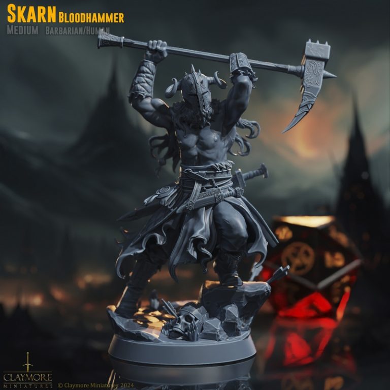 Claymore迷你模型：铁与血3D打印角色模型|Claymore Miniatures – Iron, Steel and Blood – 3D Print Model