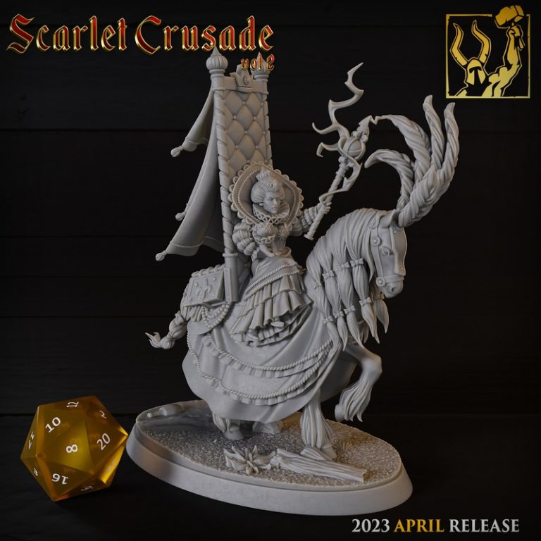 钛forge迷你模型-血色远征2-3D打印角色模型|Titan Forge Miniatures – April 2023 – Scarlet Crusade Vol 2 – 3D Print Model