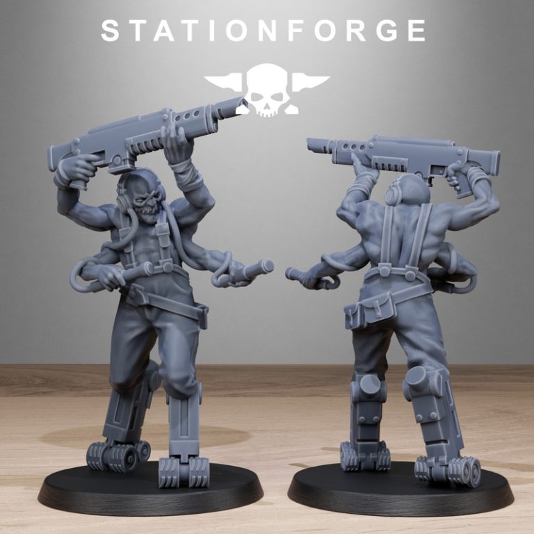 Station Forge - 被腐蚀的守卫异形 - 3D打印模型|Station Forge – Corrupted Guard Abhumans – 3D Print Model