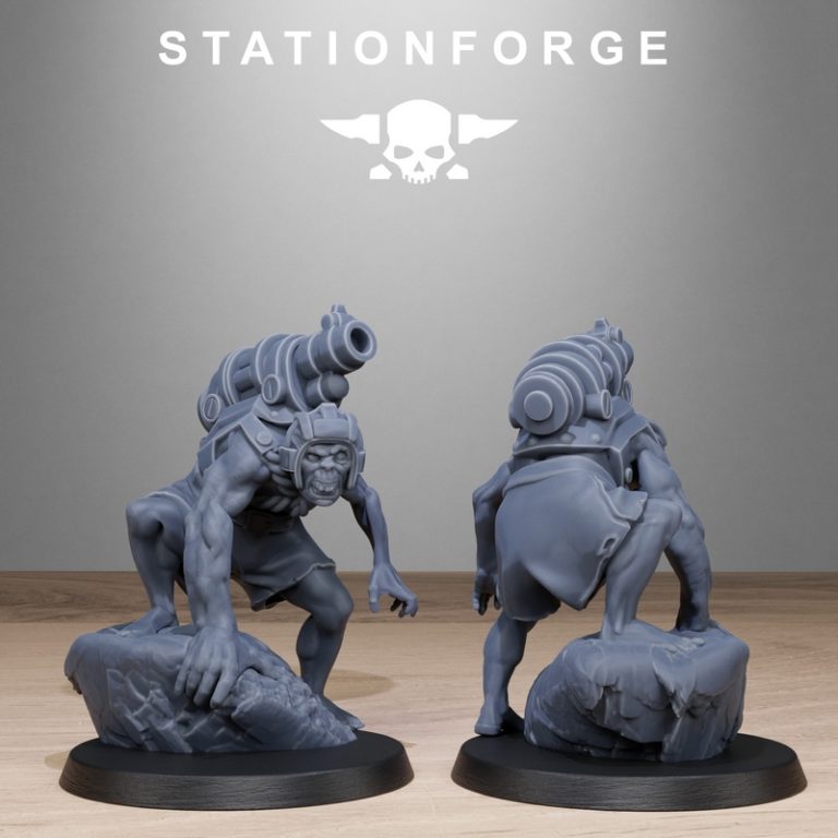 Station Forge - 被腐蚀的守卫异形 - 3D打印模型|Station Forge – Corrupted Guard Abhumans – 3D Print Model