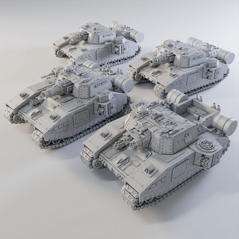 超级重型坦克系列变体——3D打印模型|Super Heavy Tank Variants – 3D Print Model