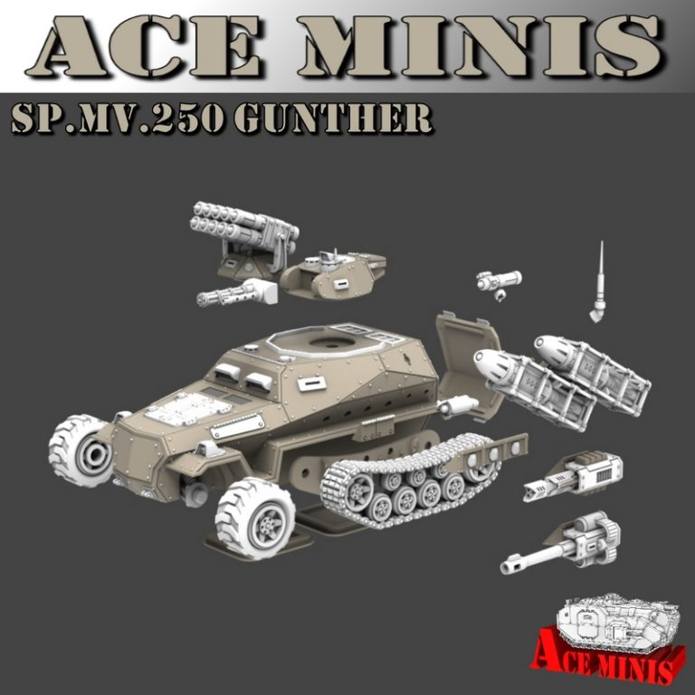 Ace Minis SP.MV.250 Gunther 3D打印模型|Ace Minis – SP.MV.250 Gunther – 3D Print Model