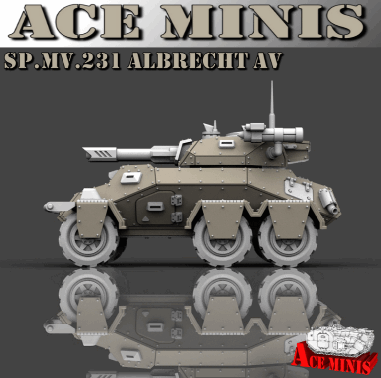 Ace Minis - SP.MV.231 阿尔布雷希特AV 3D打印模型|Ace Minis – SP.MV.231 Albrecht AV – 3D Print Model