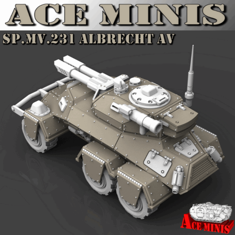 Ace Minis - SP.MV.231 阿尔布雷希特AV 3D打印模型|Ace Minis – SP.MV.231 Albrecht AV – 3D Print Model