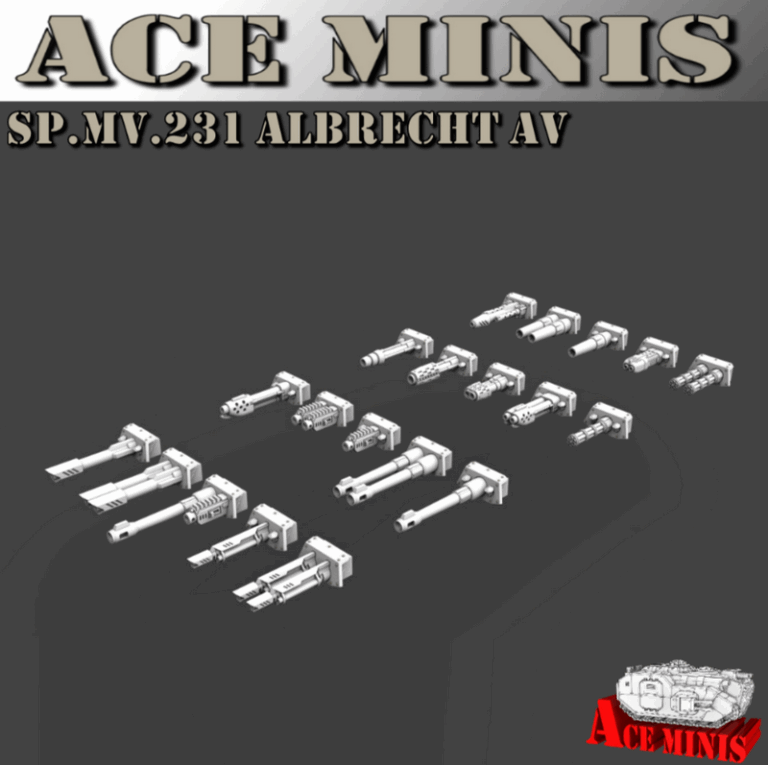 Ace Minis - SP.MV.231 阿尔布雷希特AV 3D打印模型|Ace Minis – SP.MV.231 Albrecht AV – 3D Print Model