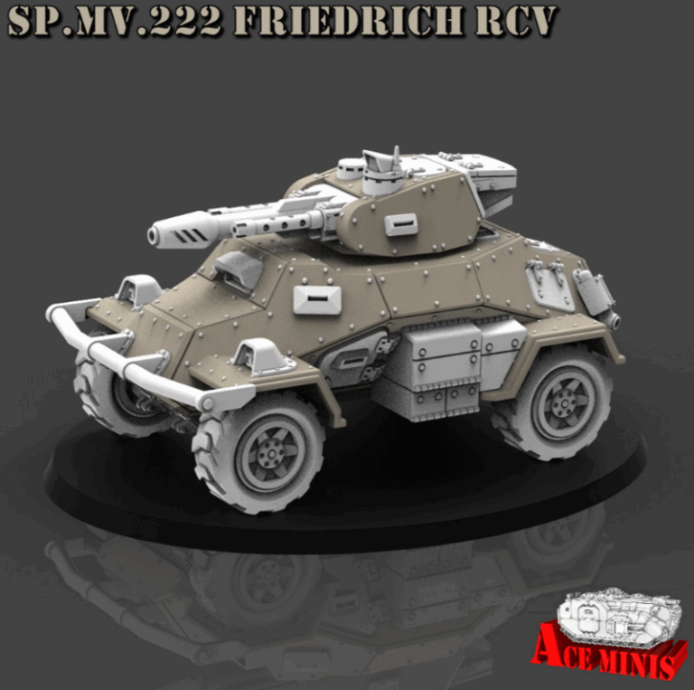 Ace Minis – SP.MV.222 Friedrich RCV 3D打印模型|Ace Minis – SP.MV.222 Friedrich RCV – 3D Print Model