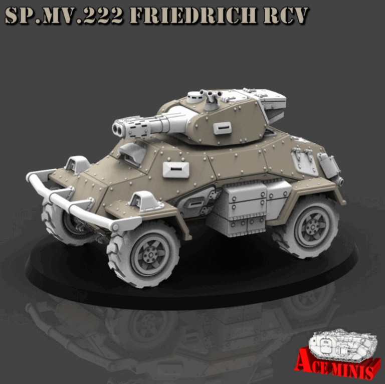 Ace Minis – SP.MV.222 Friedrich RCV 3D打印模型|Ace Minis – SP.MV.222 Friedrich RCV – 3D Print Model