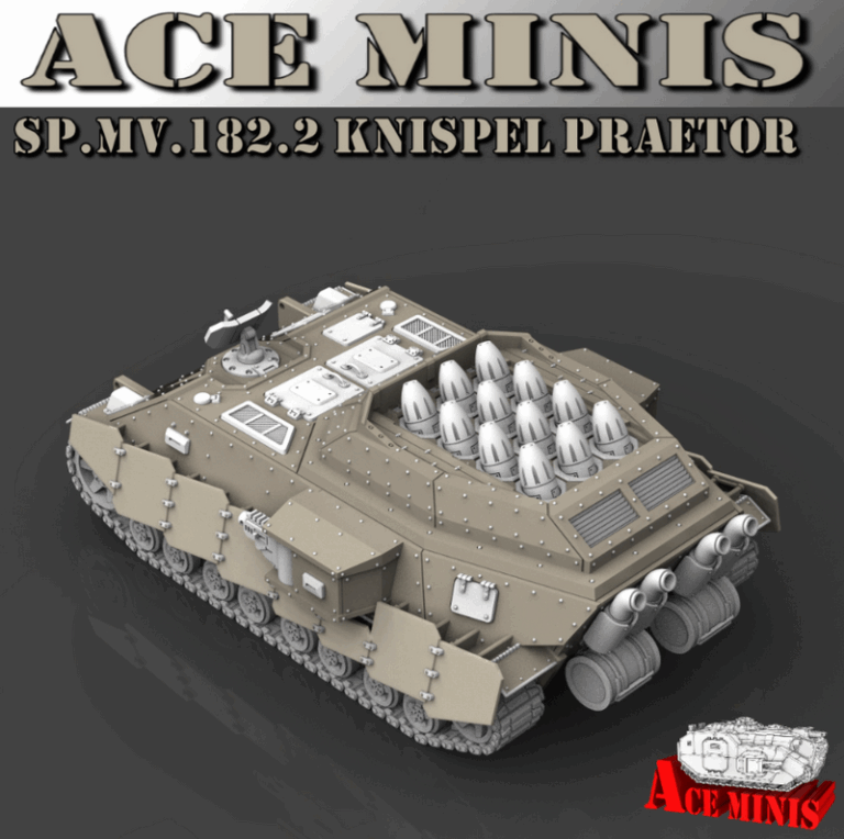 Ace Minis - SP.MV.182.2 帕特罗攻击炮 3D打印模型|Ace Minis – SP.MV.182.2 Praetor Assault Launcher Expansion – 3D Print Model