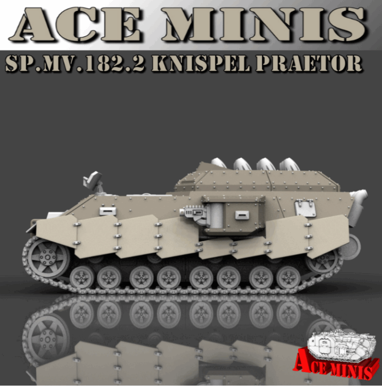 Ace Minis - SP.MV.182.2 帕特罗攻击炮 3D打印模型|Ace Minis – SP.MV.182.2 Praetor Assault Launcher Expansion – 3D Print Model