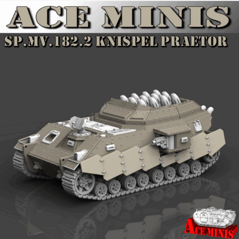 Ace Minis - SP.MV.182.2 帕特罗攻击炮 3D打印模型|Ace Minis – SP.MV.182.2 Praetor Assault Launcher Expansion – 3D Print Model