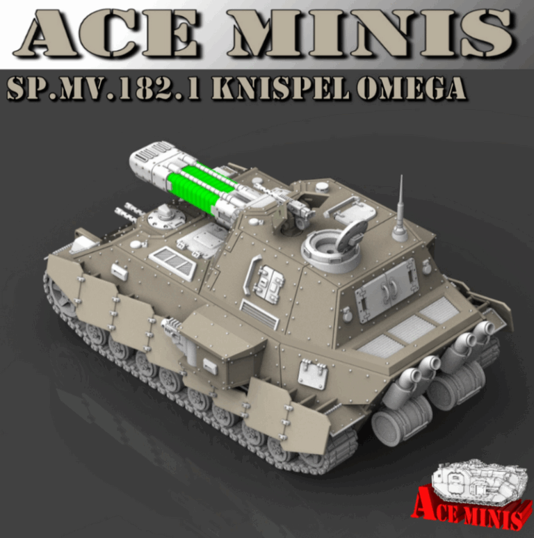 Ace Minis - SP.MV.182.1 Knispel Omega Destroyer 3D打印模型|Ace Minis – SP.MV.182.1 Knispel Omega Destroyer Expansion – 3D Print Model