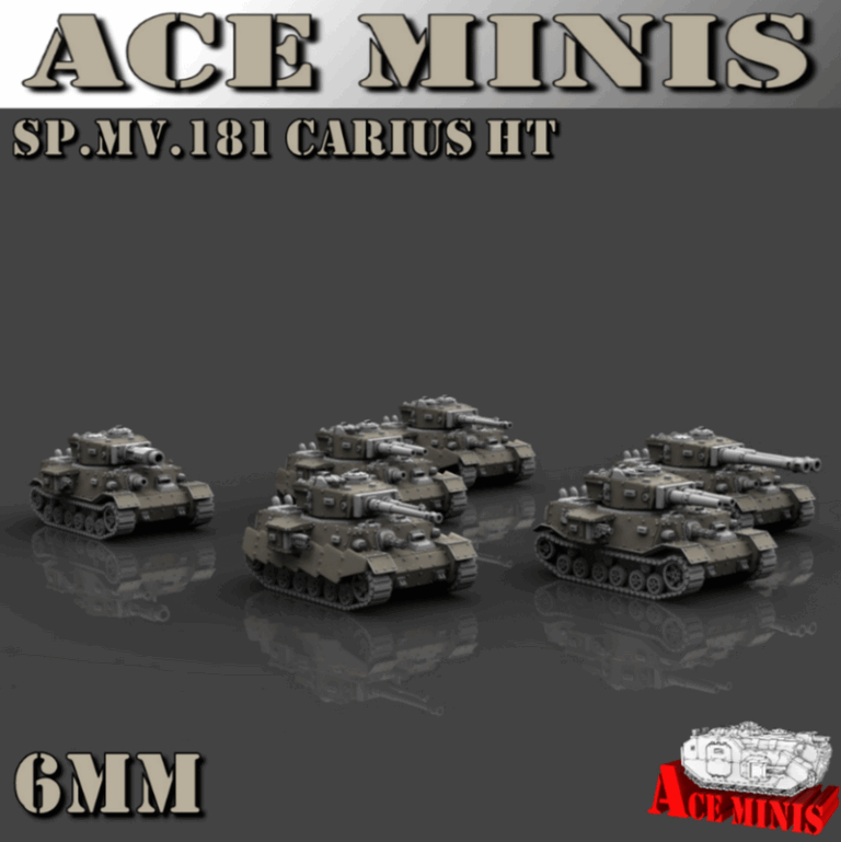 Ace Minis - SP.MV.181 Carius HT 6MM 3D打印模型|Ace Minis – SP.MV.181 Carius HT – 6MM – 3D Print Model
