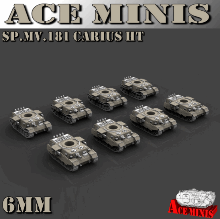 Ace Minis - SP.MV.181 Carius HT 6MM 3D打印模型|Ace Minis – SP.MV.181 Carius HT – 6MM – 3D Print Model