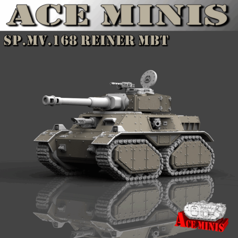 Ace Minis – SP.MV.168 再现MBT战车 3D打印模型|Ace Minis – SP.MV.168 Reiner MBT – 3D Print Model