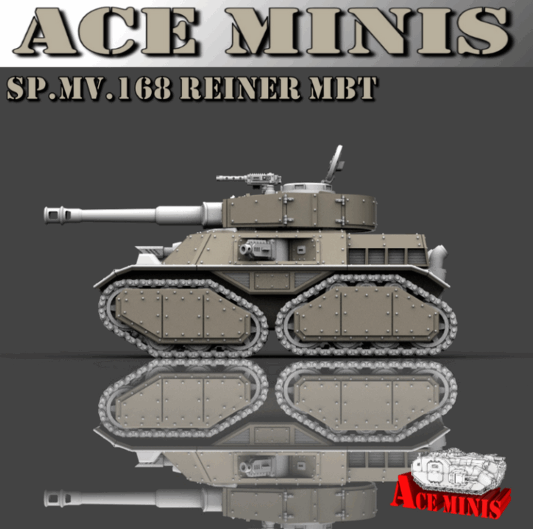 Ace Minis – SP.MV.168 再现MBT战车 3D打印模型|Ace Minis – SP.MV.168 Reiner MBT – 3D Print Model