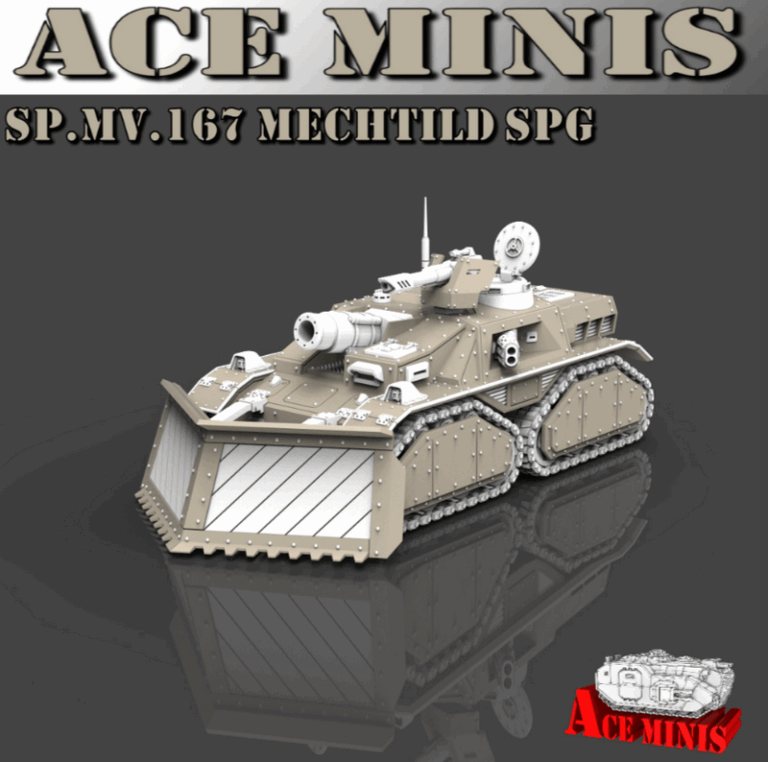 Ace Minis 3D打印模型：SP.MV.167 Mechtild SPG|Ace Minis – SP.MV.167 Mechtild SPG – 3D Print Model