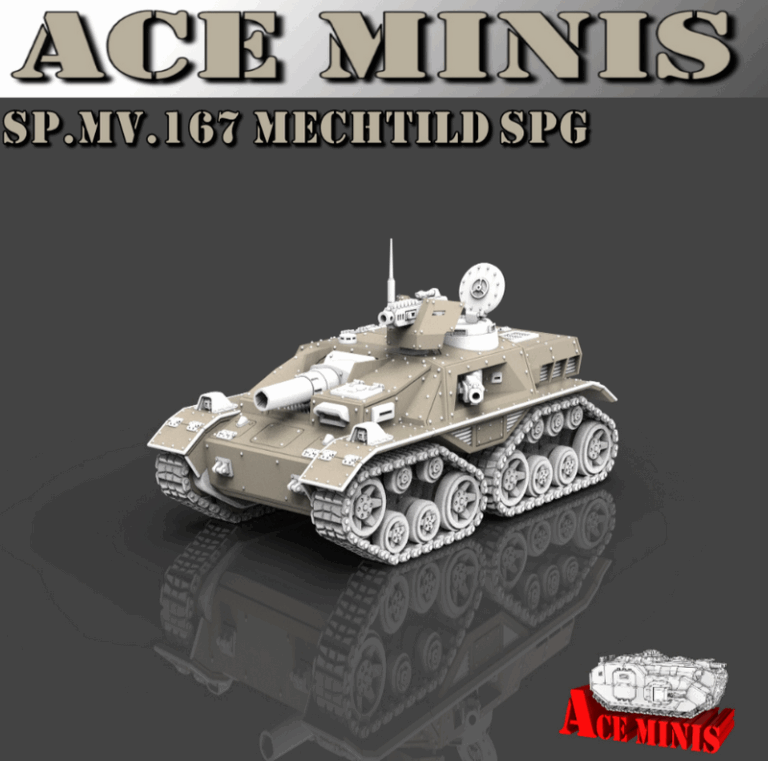 Ace Minis 3D打印模型：SP.MV.167 Mechtild SPG|Ace Minis – SP.MV.167 Mechtild SPG – 3D Print Model
