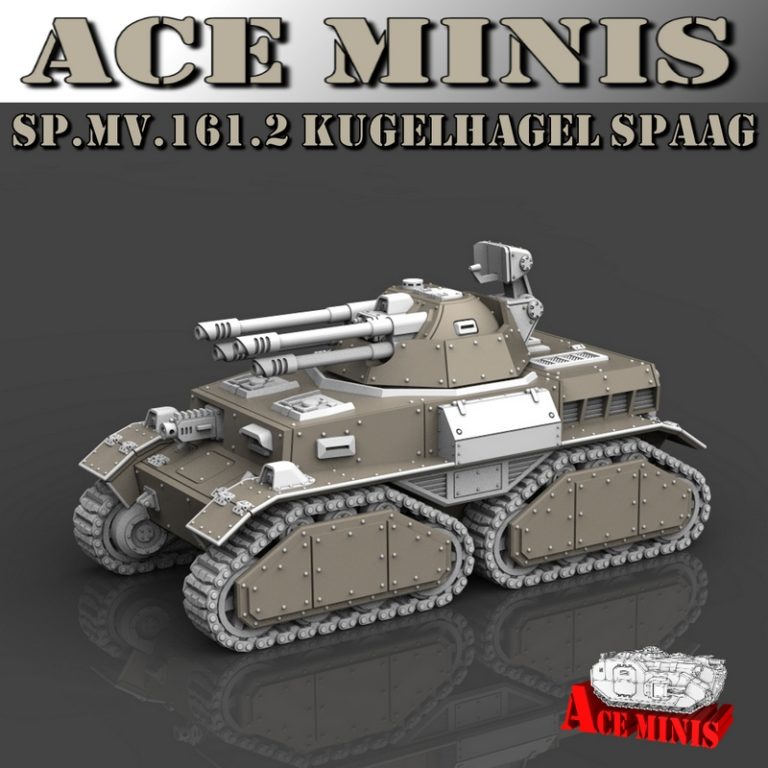 Ace Minis – SP.MV.161.2 Kugelhagel SPAAG 3D打印模型|Ace Minis – SP.MV.161.2 Kugelhagel SPAAG – 3D Print Model