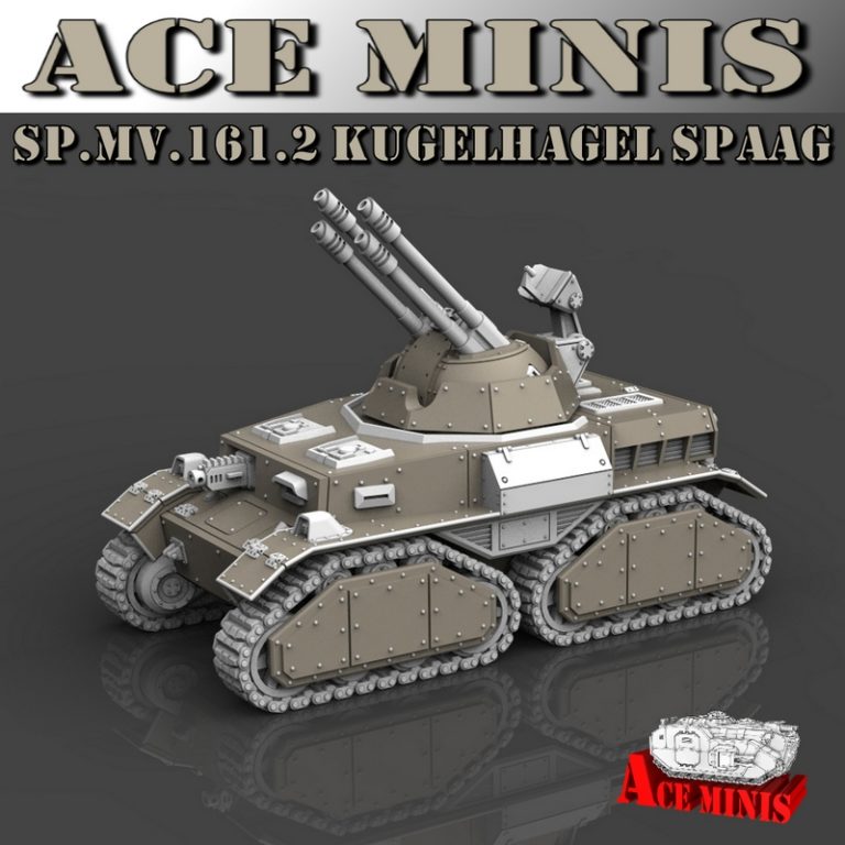Ace Minis – SP.MV.161.2 Kugelhagel SPAAG 3D打印模型|Ace Minis – SP.MV.161.2 Kugelhagel SPAAG – 3D Print Model