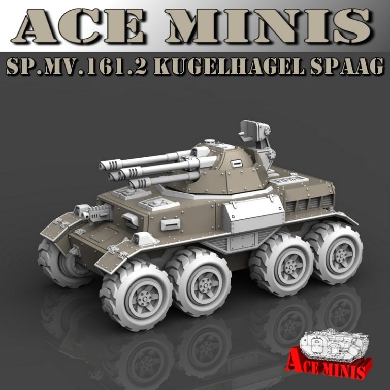 Ace Minis – SP.MV.161.2 Kugelhagel SPAAG 3D打印模型|Ace Minis – SP.MV.161.2 Kugelhagel SPAAG – 3D Print Model