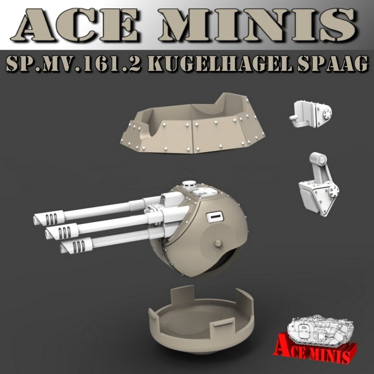 Ace Minis – SP.MV.161.2 Kugelhagel SPAAG 3D打印模型|Ace Minis – SP.MV.161.2 Kugelhagel SPAAG – 3D Print Model