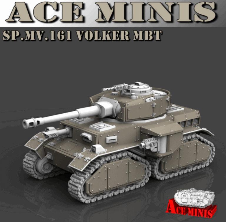Ace Minis – SP.MV.161 Volker MBT 3D打印模型|Ace Minis – SP.MV.161 Volker MBT – 3D Print Model