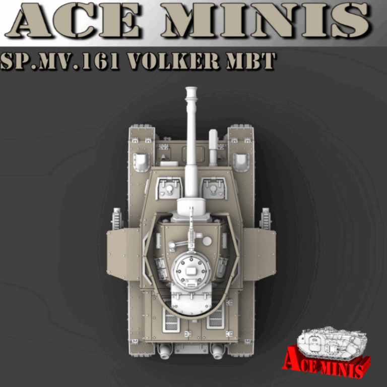 Ace Minis – SP.MV.161 Volker MBT 3D打印模型|Ace Minis – SP.MV.161 Volker MBT – 3D Print Model