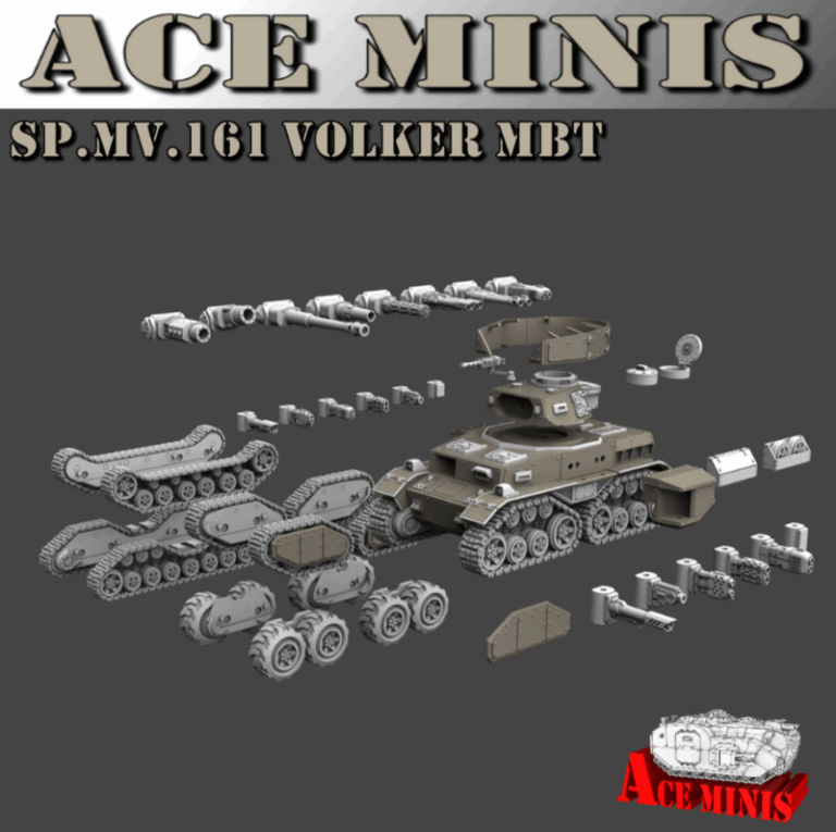 Ace Minis – SP.MV.161 Volker MBT 3D打印模型|Ace Minis – SP.MV.161 Volker MBT – 3D Print Model
