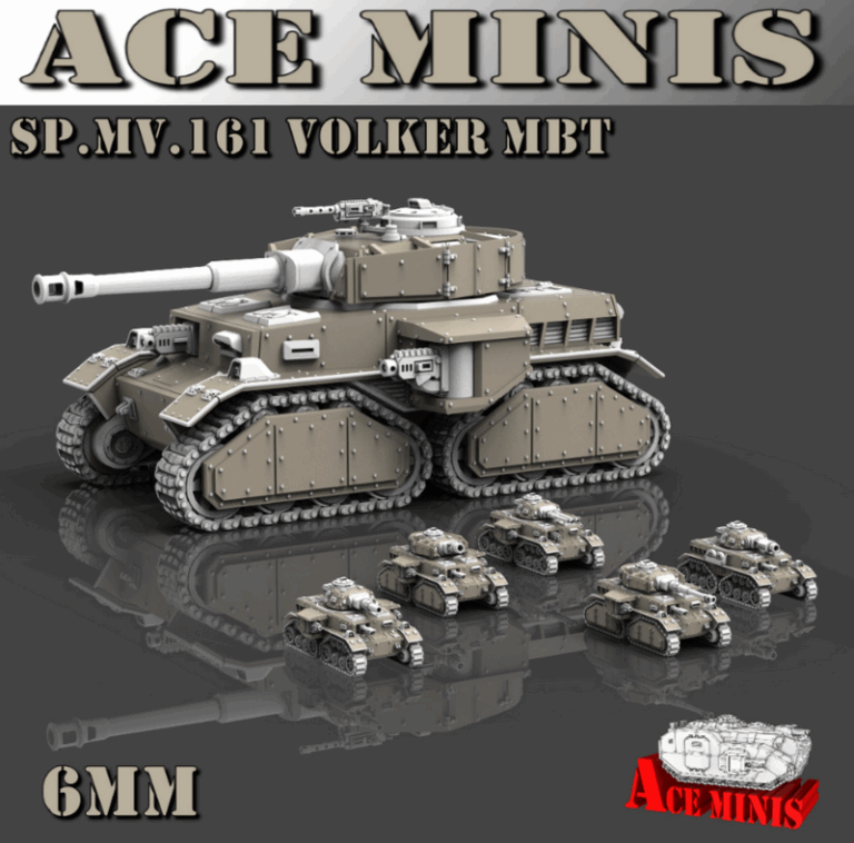 Ace Minis - SP.MV.161 Volker MBT 6MM 3D打印模型|Ace Minis – SP.MV.161 Volker MBT – 6MM – 3D Print Model