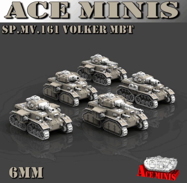 Ace Minis - SP.MV.161 Volker MBT 6MM 3D打印模型|Ace Minis – SP.MV.161 Volker MBT – 6MM – 3D Print Model
