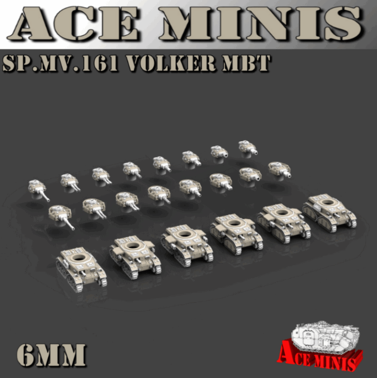 Ace Minis - SP.MV.161 Volker MBT 6MM 3D打印模型|Ace Minis – SP.MV.161 Volker MBT – 6MM – 3D Print Model