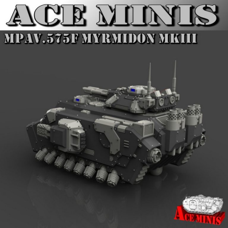 ACE迷你款 - MPAV.575F Myrmidon MkIII 3D打印模型|Ace Minis – MPAV.575F Myrmidon MkIII – 3D Print Model