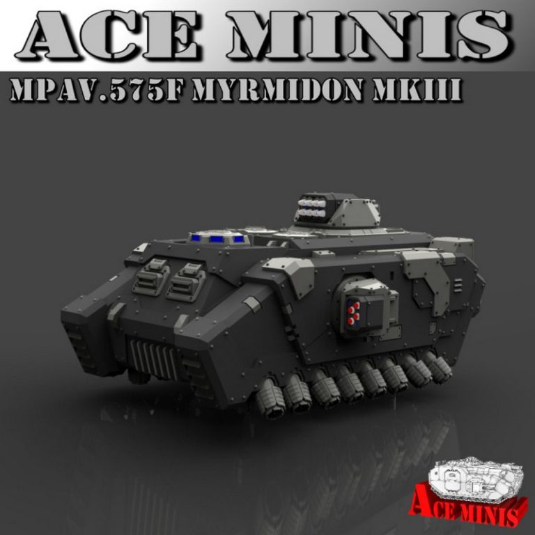 ACE迷你款 - MPAV.575F Myrmidon MkIII 3D打印模型|Ace Minis – MPAV.575F Myrmidon MkIII – 3D Print Model