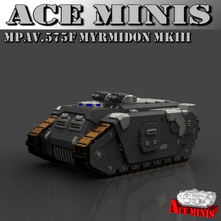 ACE迷你款 - MPAV.575F Myrmidon MkIII 3D打印模型|Ace Minis – MPAV.575F Myrmidon MkIII – 3D Print Model