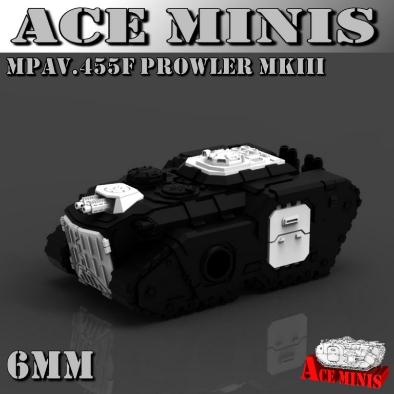 Ace Minis MPAV.455F 侦察兵MkIII 6mm 3D打印模型|Ace Minis – MPAV.455F – Prowler MkIII – 6MM – 3D Print Model