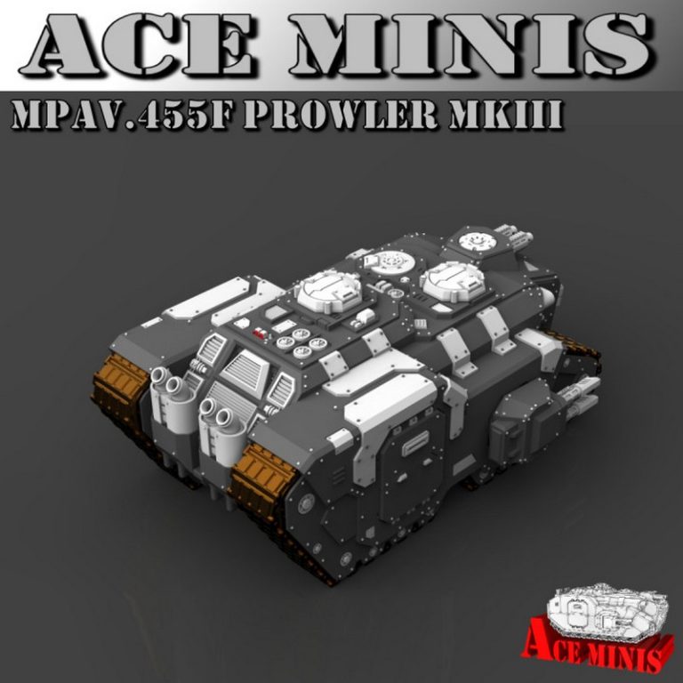 Ace Minis 3D打印模型：MPAV.455F 奔狼III款|Ace Minis – MPAV.455F – Prowler MkIII – 3D Print Model