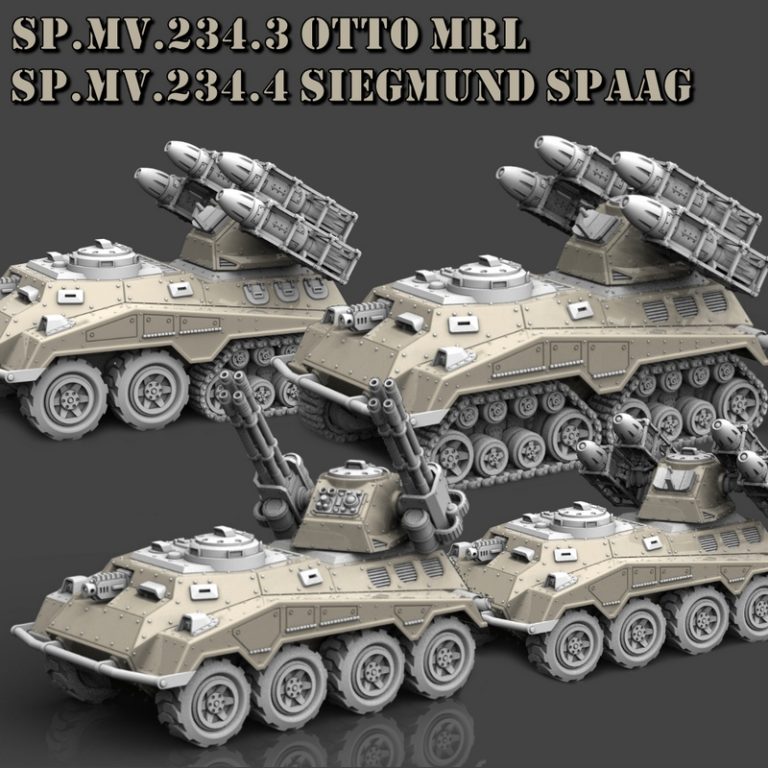 Ace Minis – SP.MV.234洛塔尔装甲运兵车3D打印模型|Ace Minis – SP.MV.234 Lothar APC AFV SPM MRL SPAAG – 3D Print Model