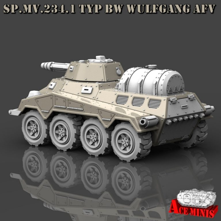 Ace Minis – SP.MV.234洛塔尔装甲运兵车3D打印模型|Ace Minis – SP.MV.234 Lothar APC AFV SPM MRL SPAAG – 3D Print Model