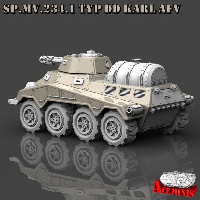 Ace Minis – SP.MV.234洛塔尔装甲运兵车3D打印模型|Ace Minis – SP.MV.234 Lothar APC AFV SPM MRL SPAAG – 3D Print Model