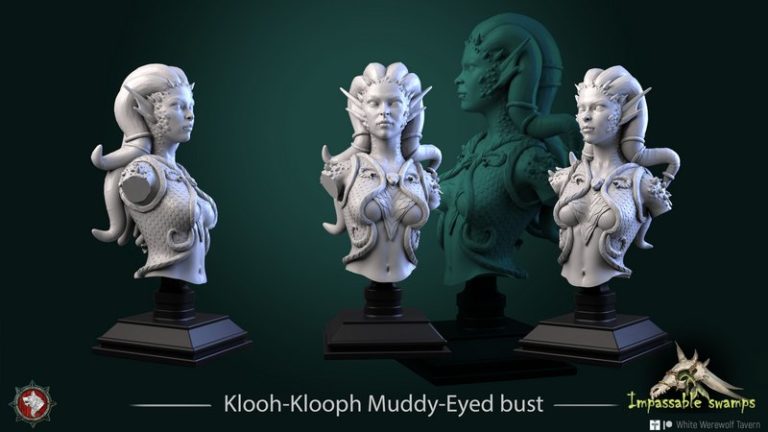 白狼酒馆3D打印模型——沼泽之境|White Werewolf Tavern – May 2023 – Impasamble Swamps – 3D Print Model